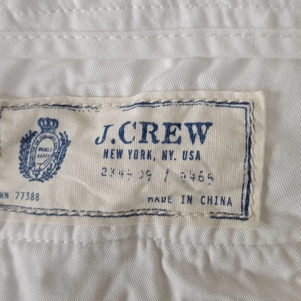 J. Crew Men’s White Preppy Quiet Luxury High Rise Chino Pants Size 34 x 34